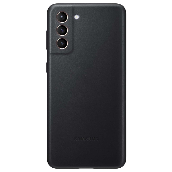 фото Чехол samsung leather cover s21+ black (ef-vg996)