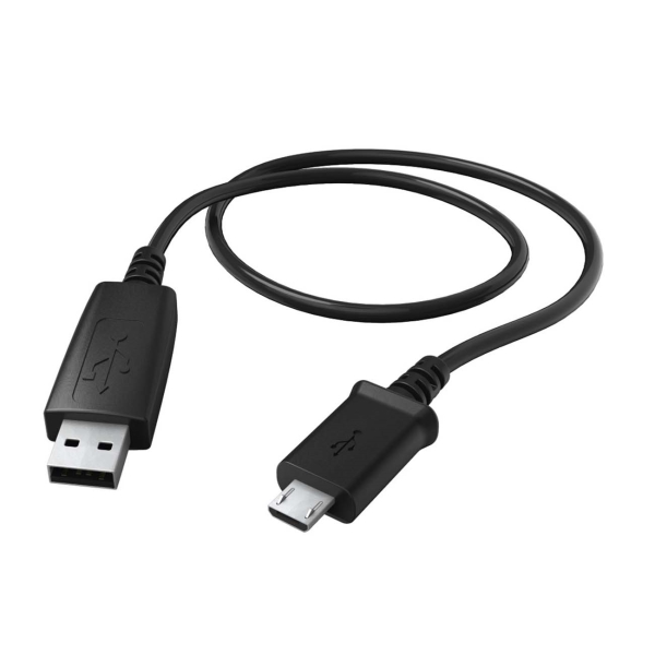 Hama 0,6 м micro USB-B USB-A Black (00173672)