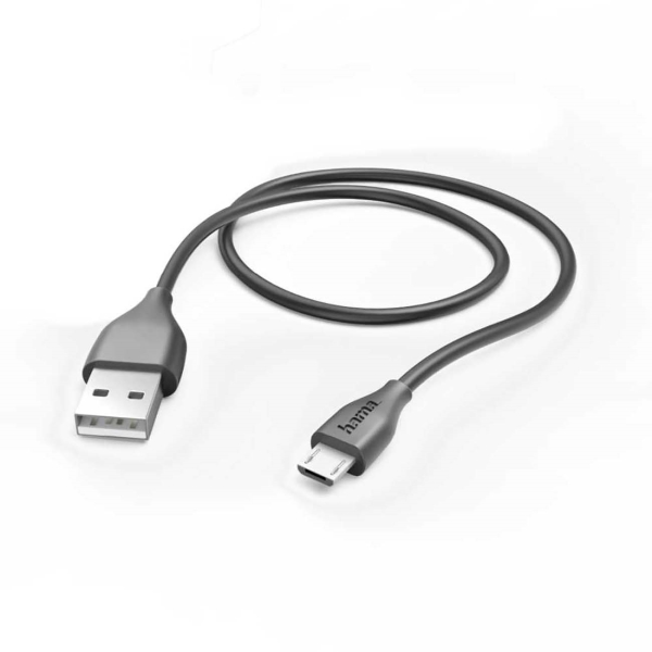 Hama 1,4 м micro USB USB-A Black (00173610)