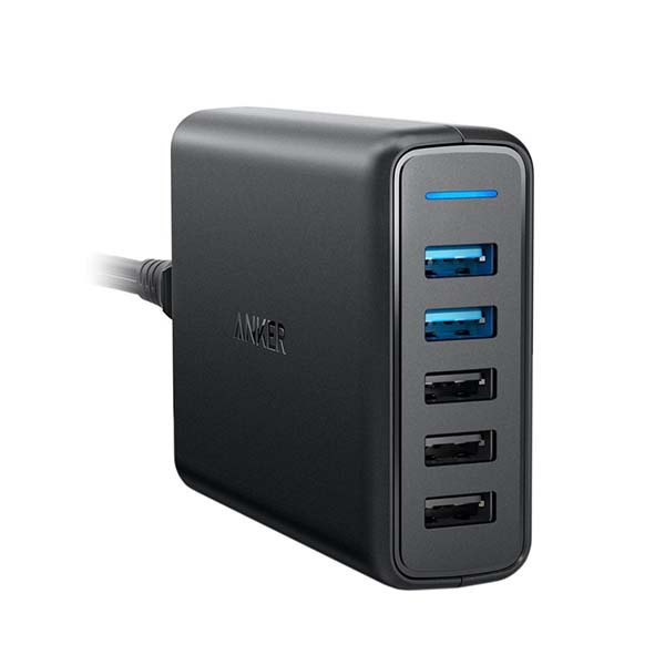 Anker PowerPort5 Dual Quick Charge3.0EU Packaging V3 Bl