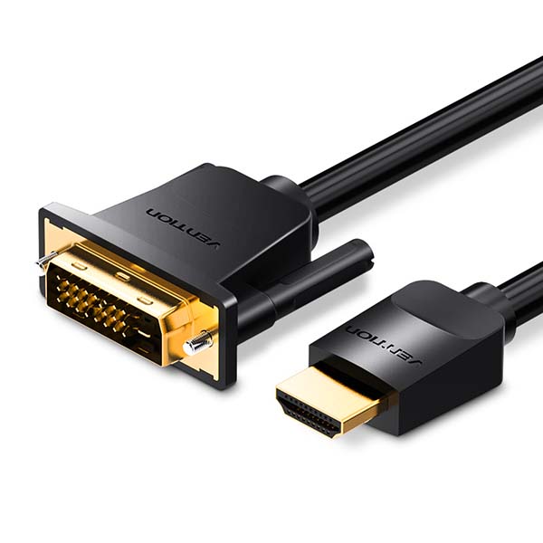 фото Кабель для компьютера vention hdmi/dvi-d 3 м. (abfbi)