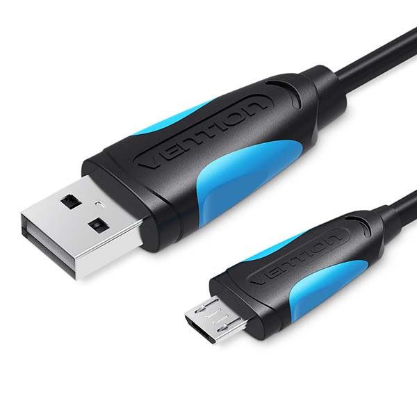 фото Кабель для компьютера vention usb 2.0 am/micro b 5pin 2м (vas-a04-b200)