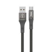Изображение товара Кабель USB Type-C TFN 0.2m Zinc плоский grey (TFN-CZNUSBC02MGR)