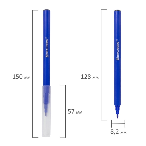 Изображение товара Фломастеры Brauberg Premium, 12 цветов (151934)