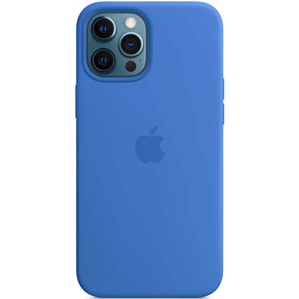 фото Чехол apple iphone 12 pro max siliconecase magsafe capri blue