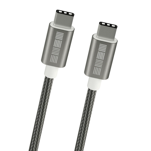 фото Кабель usb type-c interstep typec e-mark chip usb 2.0 silver 1м