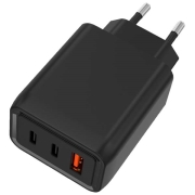Изображение товара Сетевое зарядное устройство TFN x2 PD+QC 65W, Black (TFN-WC08)