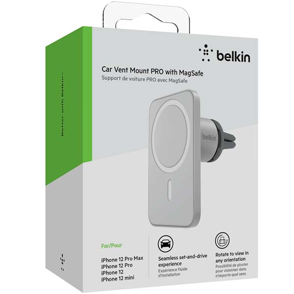Изображение товара Держатель универсальный Belkin MagSafe Car Vent Mount Pro (WIC002btGR)