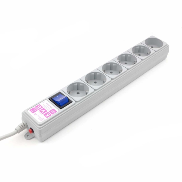 Изображение товара Сетевой фильтр Power Cube SPG6-16-5М 5м 6роз., серый (16А/3,5кВт)
