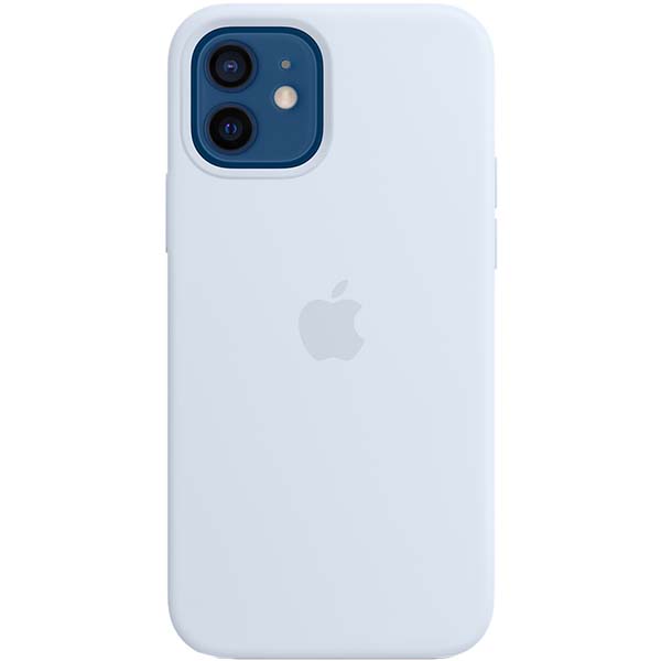 фото Чехол apple iphone 12 | 12 pro silicone magsafe cloud blue