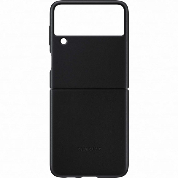 Samsung Galaxy Z Flip3 Leather Cover Black (EF-VF711)