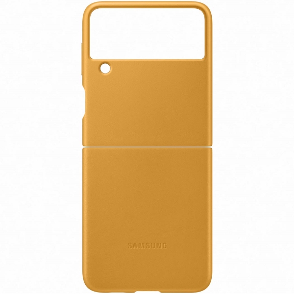 Samsung Galaxy Z Flip3 Leather Cover Mustard (EF-VF711)