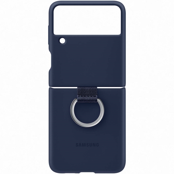 фото Чехол samsung galaxy z flip3 silicon cover ring navy ef-pf711