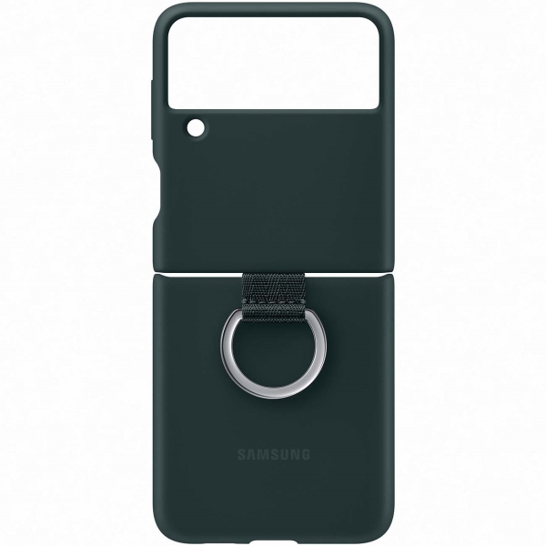 Samsung Galaxy Z Flip3 Silicone Cover Ring Green EF-PF711