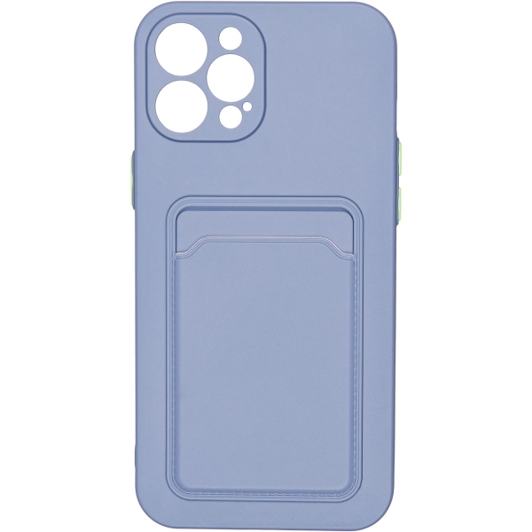 фото Чехол carmega iphone 12 pro max card blue