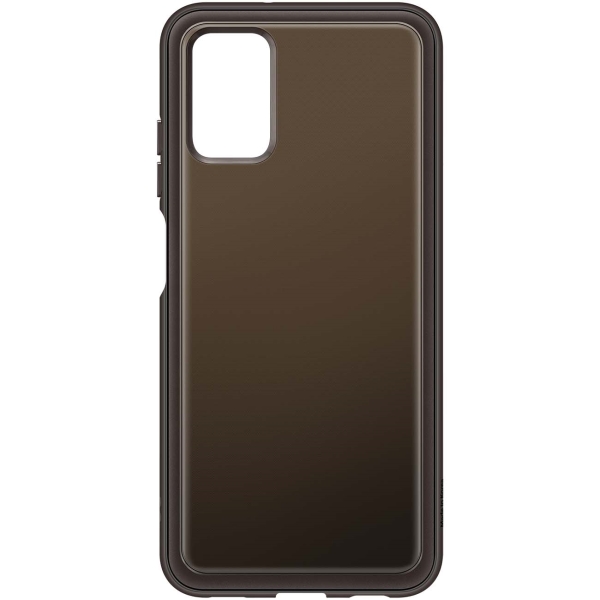 фото Чехол samsung soft clear cover a03s черный (ef-qa037)