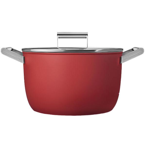Изображение товара Кастрюля Smeg с крышкой 7,7л (CKFC2611RDM)