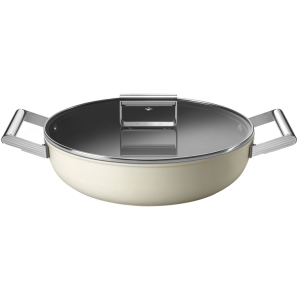 Изображение товара Сковорода Smeg с крышкой 28см (CKFD2811CRM)