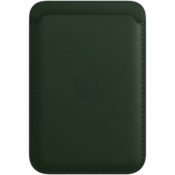 фото Apple iphone leather wallet magsafe sequoia green iphone leather wallet magsafe sequoia green