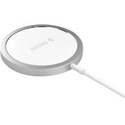 Изображение товара Беспроводное зарядное устройство Deppa MagSafe Qi 15W серебристое (24012)