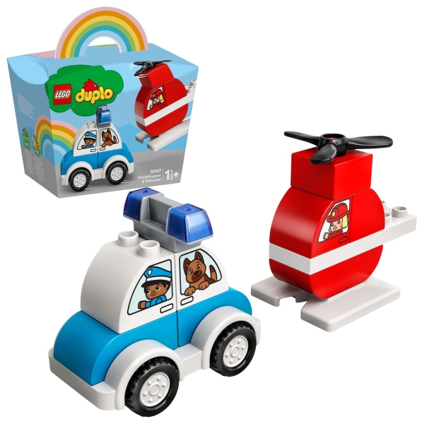 фото Lego duplo пожарный вертолет и полиц. авто.(10957) duplo пожарный вертолет и полиц. авто.(10957)