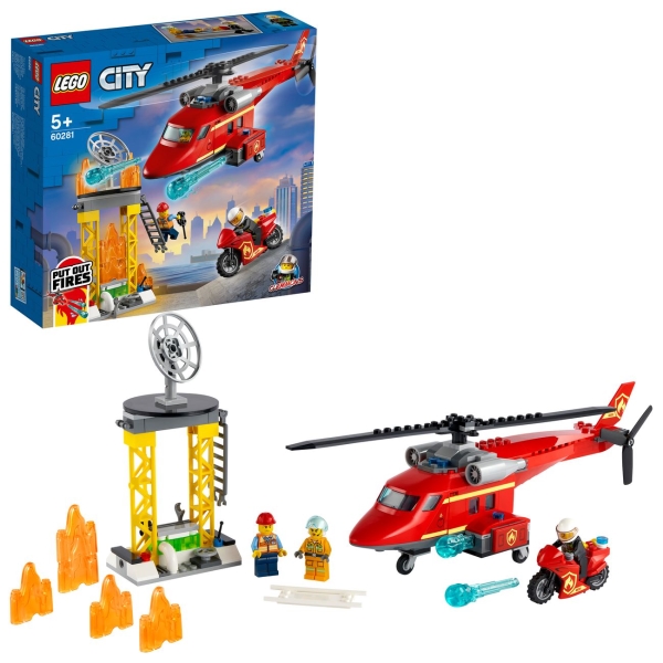 Lego CITY Спасательный пожарный вертолёт (60281)