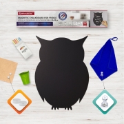Изображение товара Доска на холодильник магнитно-меловая Brauberg 30х40см Baby Owl (237842)