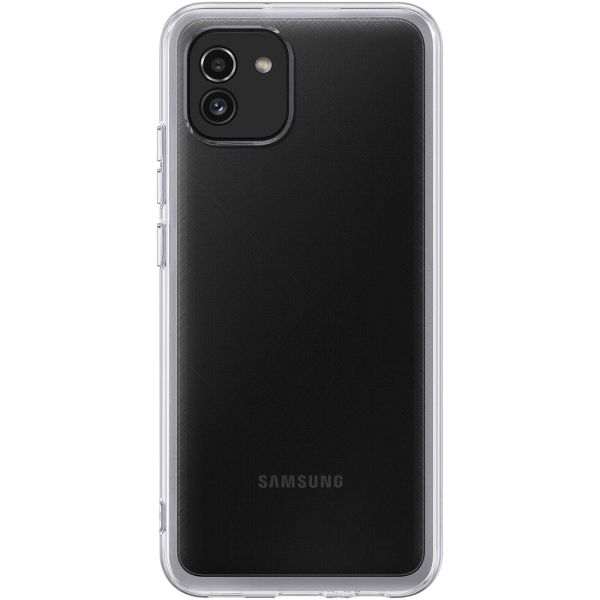 Изображение товара Чехол Samsung Soft Clear Cover A03 прозрачный (EF-QA035)