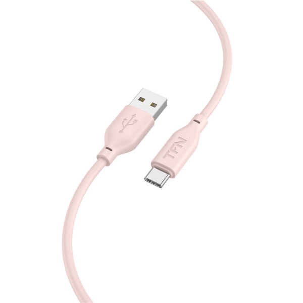 Изображение товара Кабель USB Type-C TFN silicone 1.2m rose (TFN-C-SIL-AC1M-RO)
