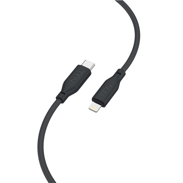 Изображение товара Кабель TFN силиконовый 0.6 м черный (TFN-C-SIL-CL06M-BK)