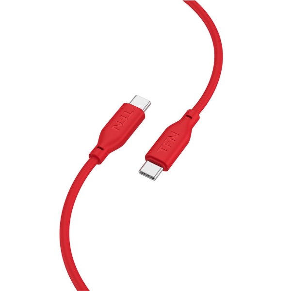 Изображение товара Кабель USB Type-C TFN TypeC-TypeC silicone 1.2m red (TFN-C-SIL-CC1M-RD)