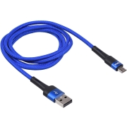 Изображение товара Кабель для сотового телефона TFN microUSB Envy 1.2m нейлон Blue
