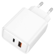 Изображение товара Сетевое зарядное устройство TFN A+C PD+QC 33W White (WCRPD24)