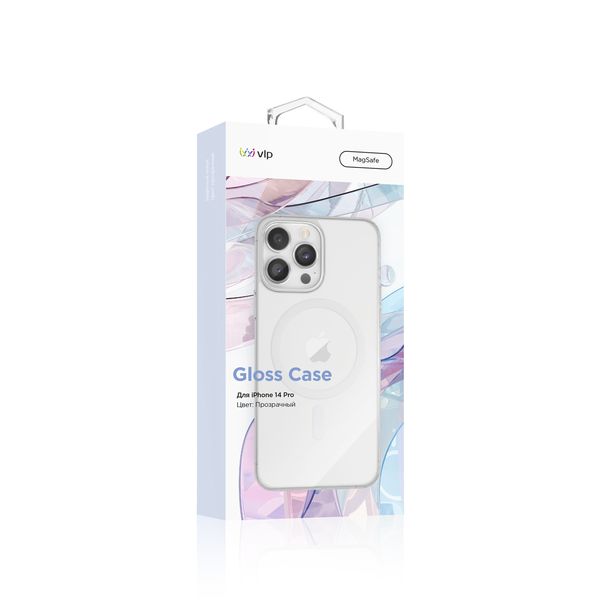 Изображение товара Чехол защитный vlp Gloss case MagSafe для iPhone 14 Pro прозрачный