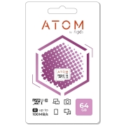 Изображение товара Карта памяти microSDHC Atom 64GB UHS-1 U1 (AMSDU1/64GB)