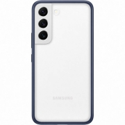 Изображение товара Чехол Samsung Frame S22 прозрач.с темно-синей рамкой (EF-MS901)