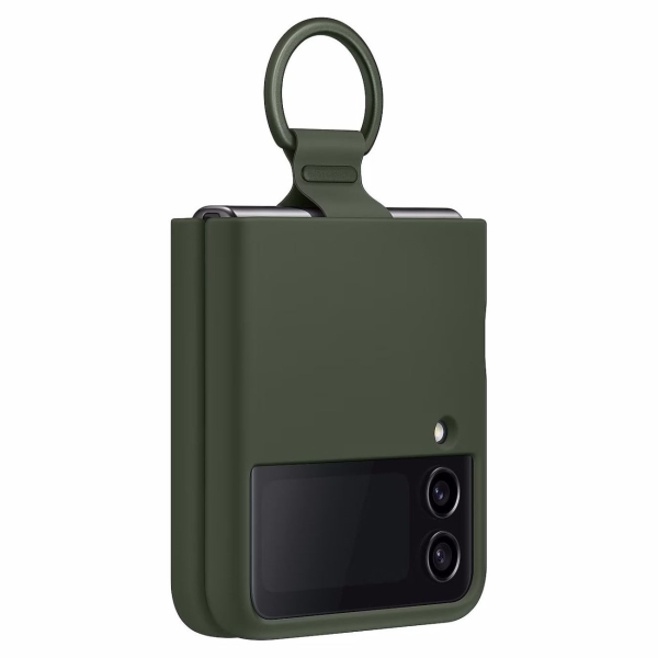Изображение товара Чехол Samsung Galaxy Z Flip4 Silicone Ring Khaki (EF-PF721TGEG)