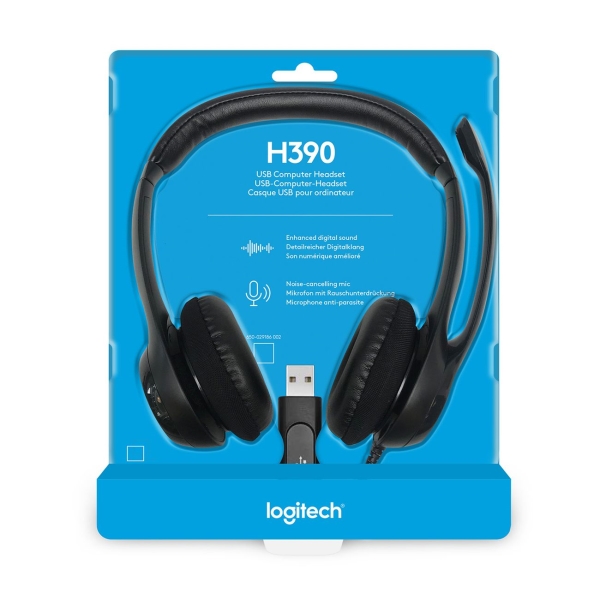 Logitech H390 USB Black