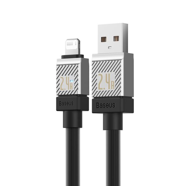 Изображение товара Кабель USB - Lightning Baseus CoolPlay быстрая зарядка 2.4A 1 м черный