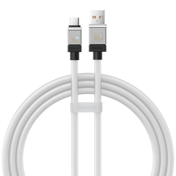Изображение товара Кабель USB - Type-C Baseus CoolPlay быстрая зарядка 100Вт 1 м белый