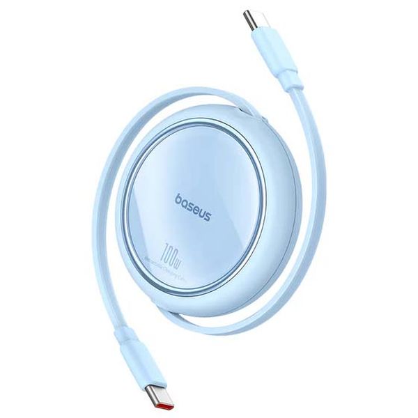 Изображение товара Кабель Type-C -Type-C выдвижной Baseus Free2Draw Mini 100Вт 1 м голубой