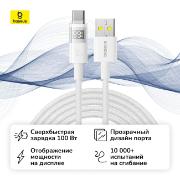 Изображение товара Кабель USB Type-C Baseus Display 2 100W 2м Moon White