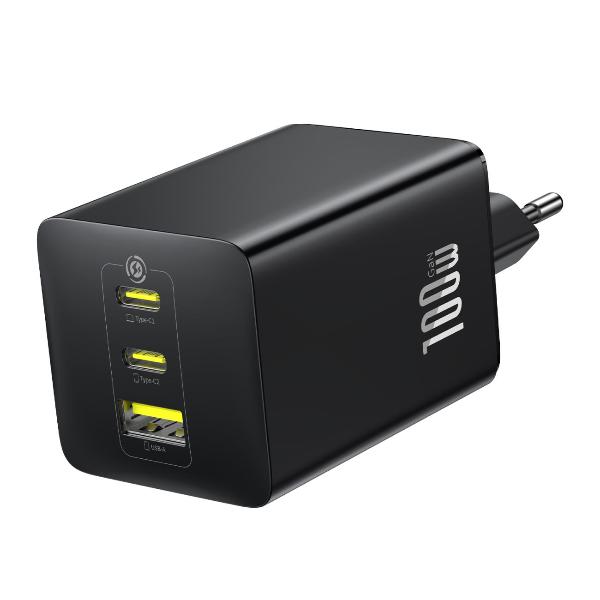 Изображение товара Сетевое зарядное устройство Baseus EnerFill FE11 Fast Charger 2C+U 100W Cosmic Black