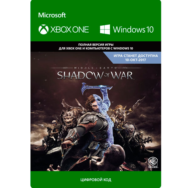 фото Цифровая версия игры xbox/win10 warner bros. ie middle-earth:shadow of war:standart preorder/laun