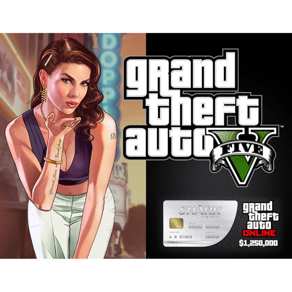 2K Grand Theft Auto V: Premium Online Edition Great White Shark Card Bundle