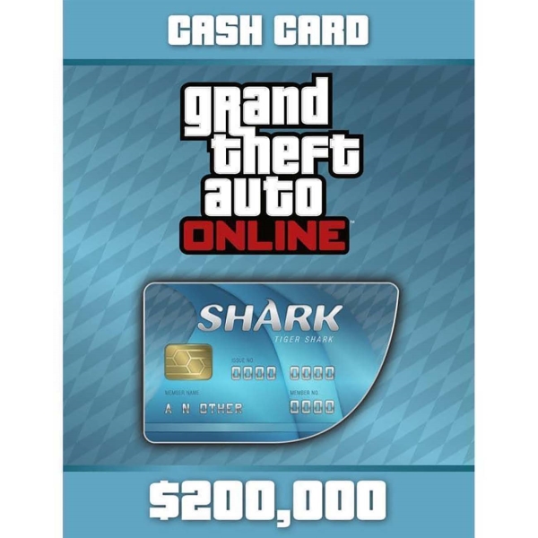 фото Игровая валюта xbox xbox платежная карта "тигровая акула"-200тыс$ gta onl.