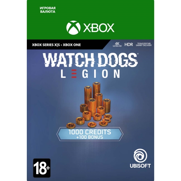 фото Игровая валюта xbox ubisoft watch dogs: legion credits pack (1,100 credits)