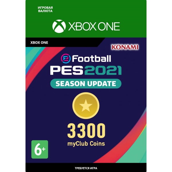 фото Игровая валюта xbox konami efootball pes 2021 season update:myclub coin 3300