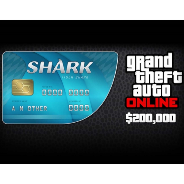 фото Игровая валюта pc 2k grand theft auto online: tiger shark cash card