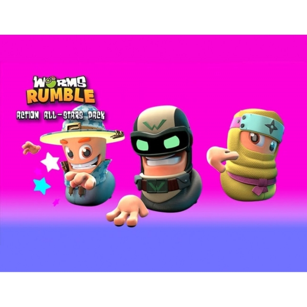 фото Team 17 worms rumble - action all-stars pack worms rumble - action all-stars pack